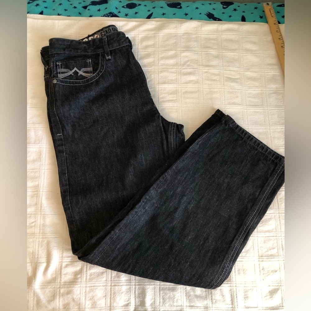 Ecko Unltd Dark Gray Jeans Labeled 36x34 Mens